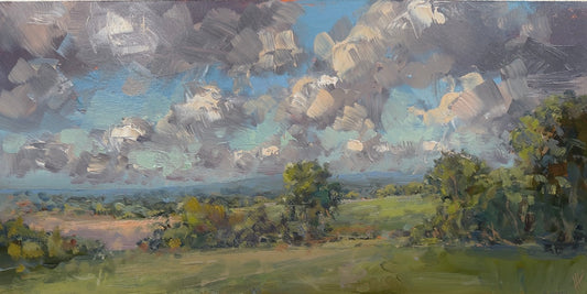 Blustery day on top of the hill