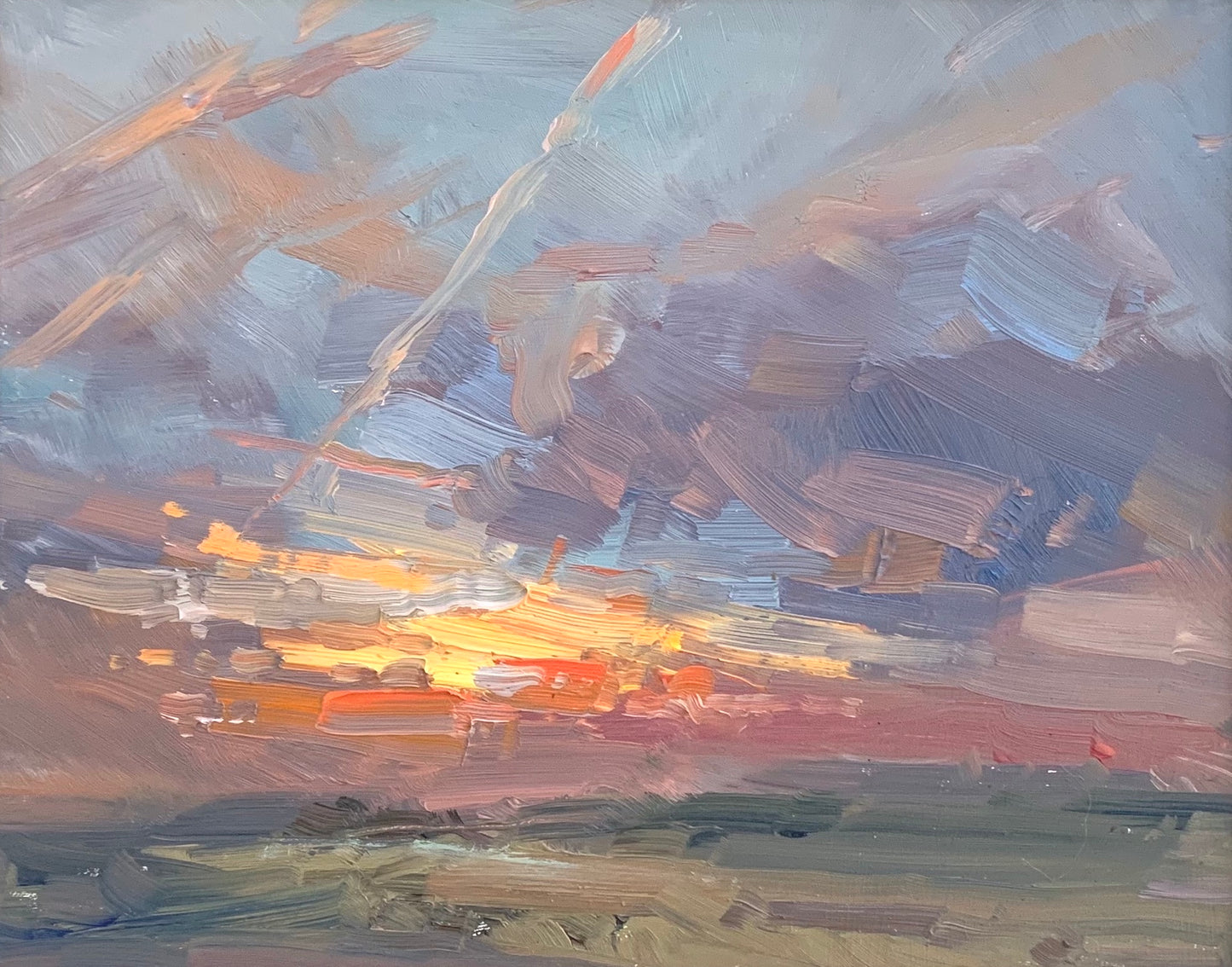 Fire over the plain
