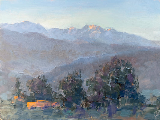 The base of the mountains